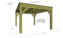 Load image into Gallery viewer, Chunky Wooden Box Pergola with Clear Roof | Wychwood Clear
