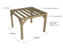 Load image into Gallery viewer, Timbakit Chunky Box Pergola Kit
