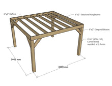 Load image into Gallery viewer, Timbakit Chunky Box Pergola Kit
