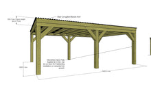 Load image into Gallery viewer, Chunky Wooden Box Pergola with Clear Roof | Wychwood Clear
