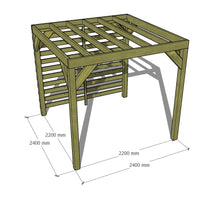 Load image into Gallery viewer, 2.4m x 2.4m Boxshade Pergola Kit
