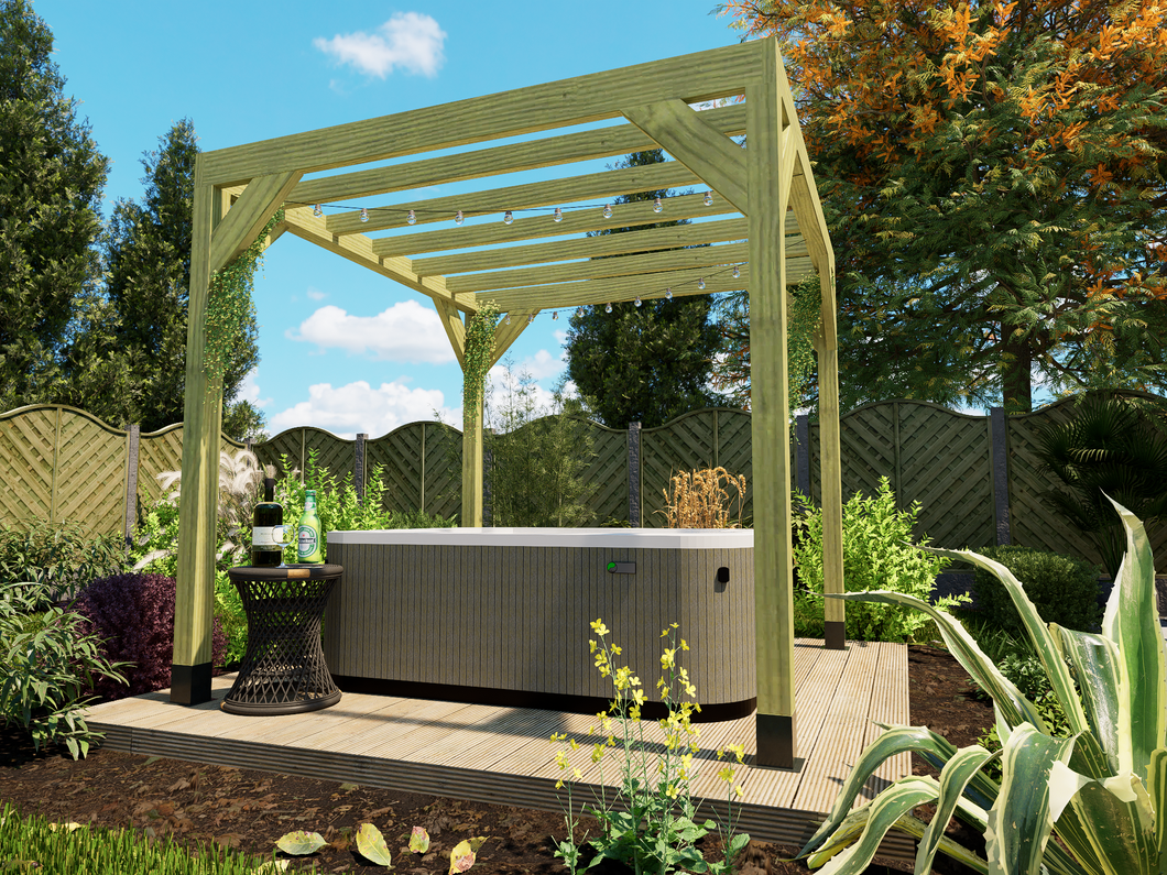 2.4m x 2.4m Boxshade Pergola Kit