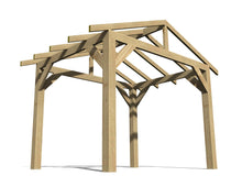 Load image into Gallery viewer, 2.4m x 3m Wooden Gazebo - Tanalised Frame
