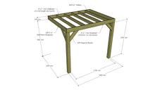 Load image into Gallery viewer, Timbakit Chunky Lean to Box Pergola Kit
