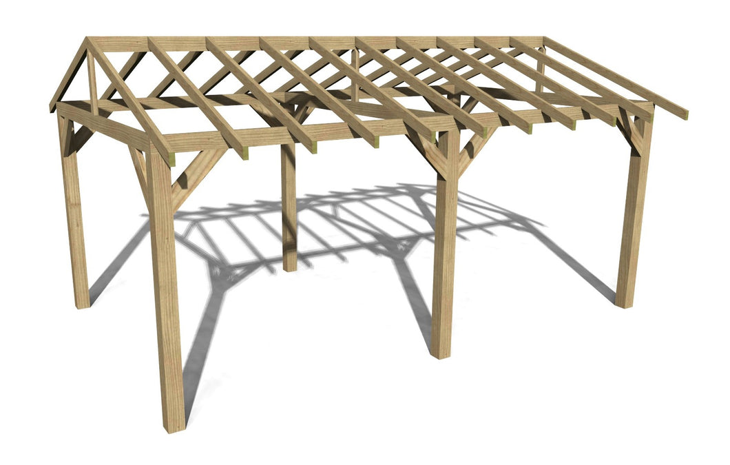 Wooden Gazebo Kit 6m x 3.6m
