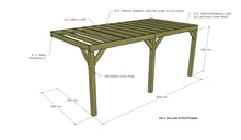 Load image into Gallery viewer, Timbakit Chunky Lean to Box Pergola Kit
