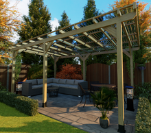 Load image into Gallery viewer, 6m x 3m - Wooden Pergola or Car Port Kit
