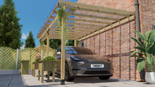 Load image into Gallery viewer, 6m x 3m Wooden Lean to Pergola Carport Kit
