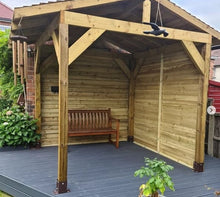 Load image into Gallery viewer, Privacy Side Kits for 2.4m x 2.4m Gazebo - Timber Featheredge
