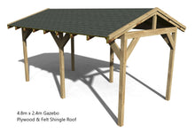 Load image into Gallery viewer, Wooden Gazebo Kit 4.8m x 2.4m
