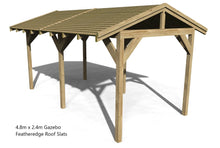 Load image into Gallery viewer, Wooden Gazebo Kit 4.8m x 2.4m
