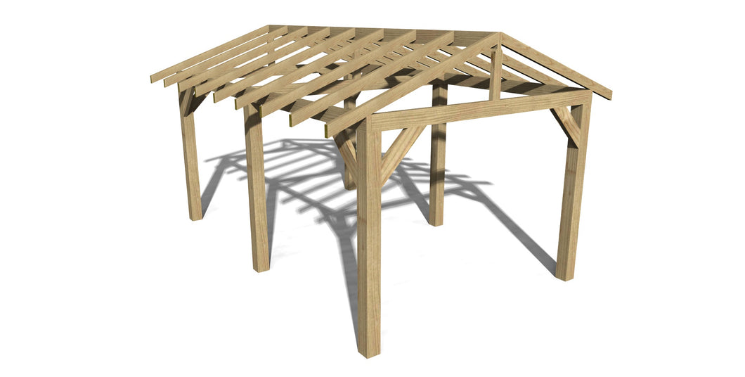 Wooden Gazebo Kit 4.8m x 3m