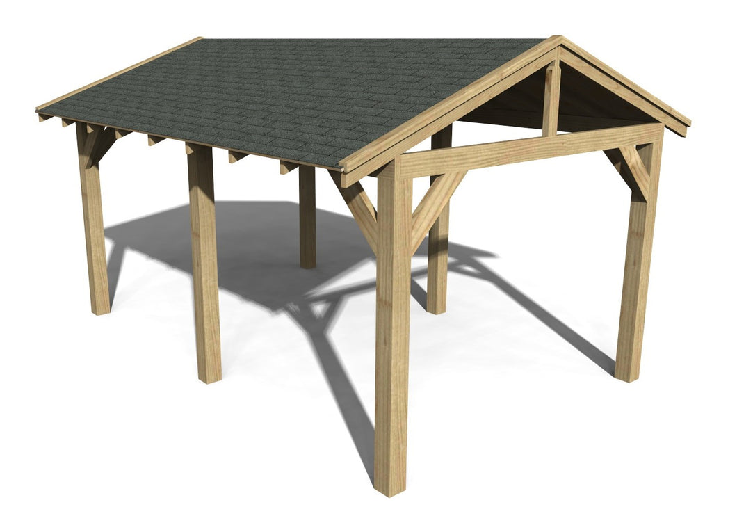 Wooden Gazebo Kit 4.8m x 3m