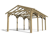Load image into Gallery viewer, 6.3m x 3.6m Wooden Gazebo Tanalised Frame Only Kit
