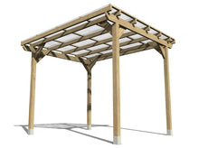 Load image into Gallery viewer, Wooden Pergola - 3m x 3m
