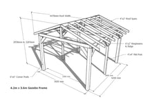 Load image into Gallery viewer, Wooden Gazebo Kit 4.2m x 3.6m
