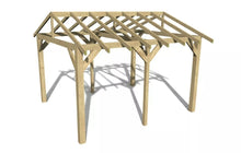 Load image into Gallery viewer, Wooden Gazebo Kit 4.2m x 3.6m
