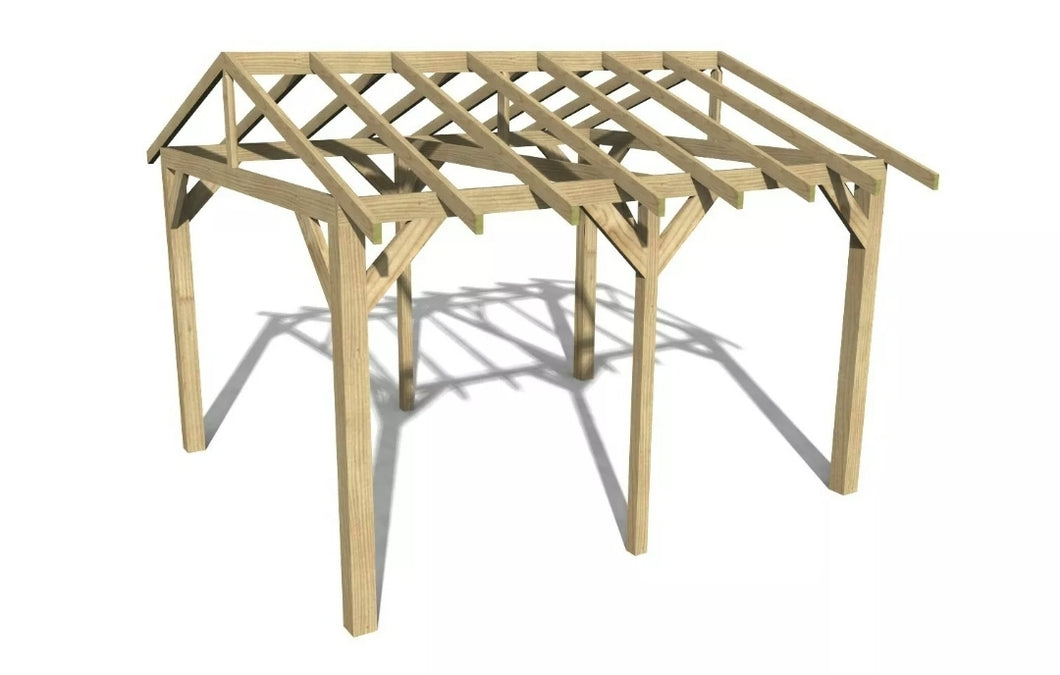 Wooden Gazebo Kit 4.2m x 3.6m